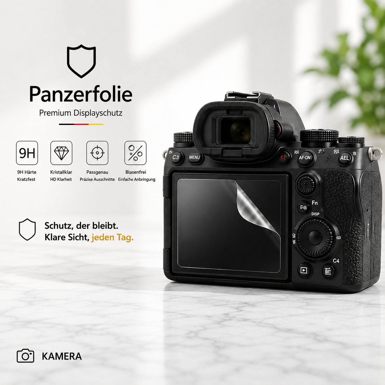 Panzerfolie für Kamera – Schutzfolie für Kameradisplay und Bildschirm